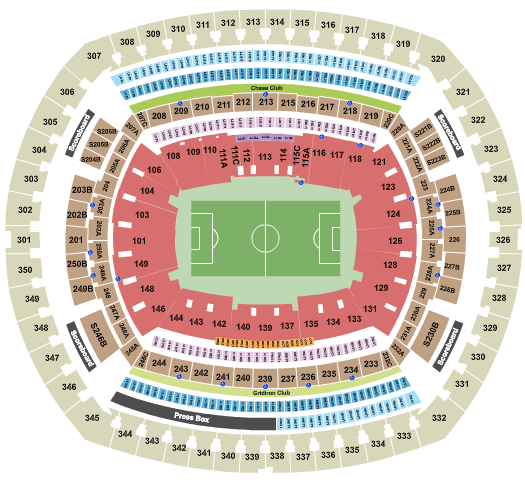 MetLife Stadium World Cup Seating Chart