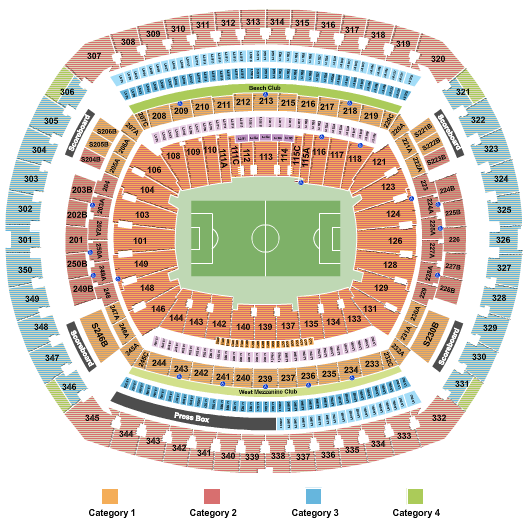 MetLife Stadium World Cup Seating Chart